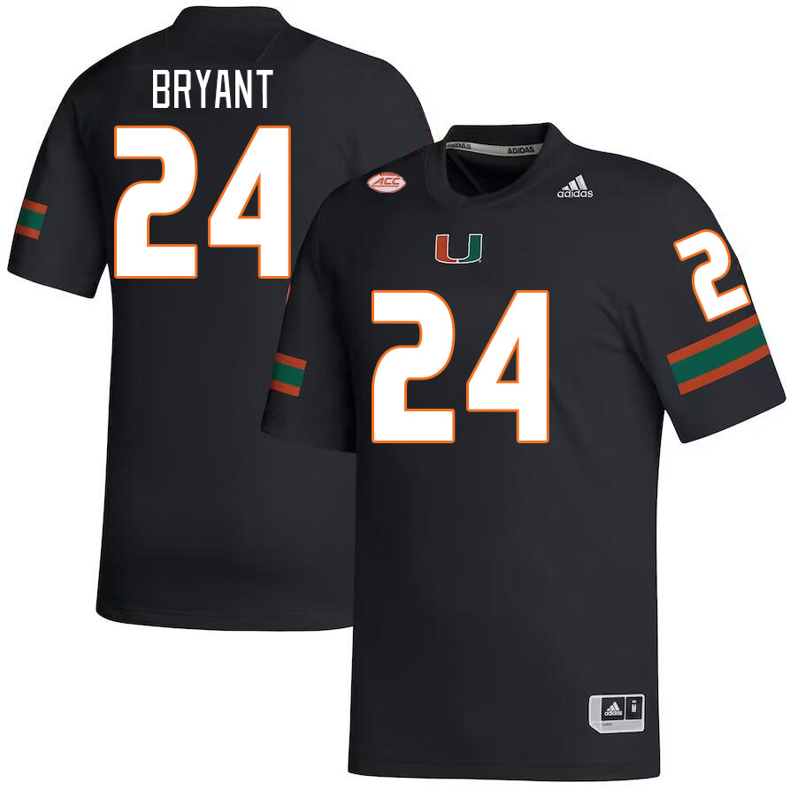 Men #24 Malik Bryant Miami Hurricanes College Football Jerseys Stitched-Black